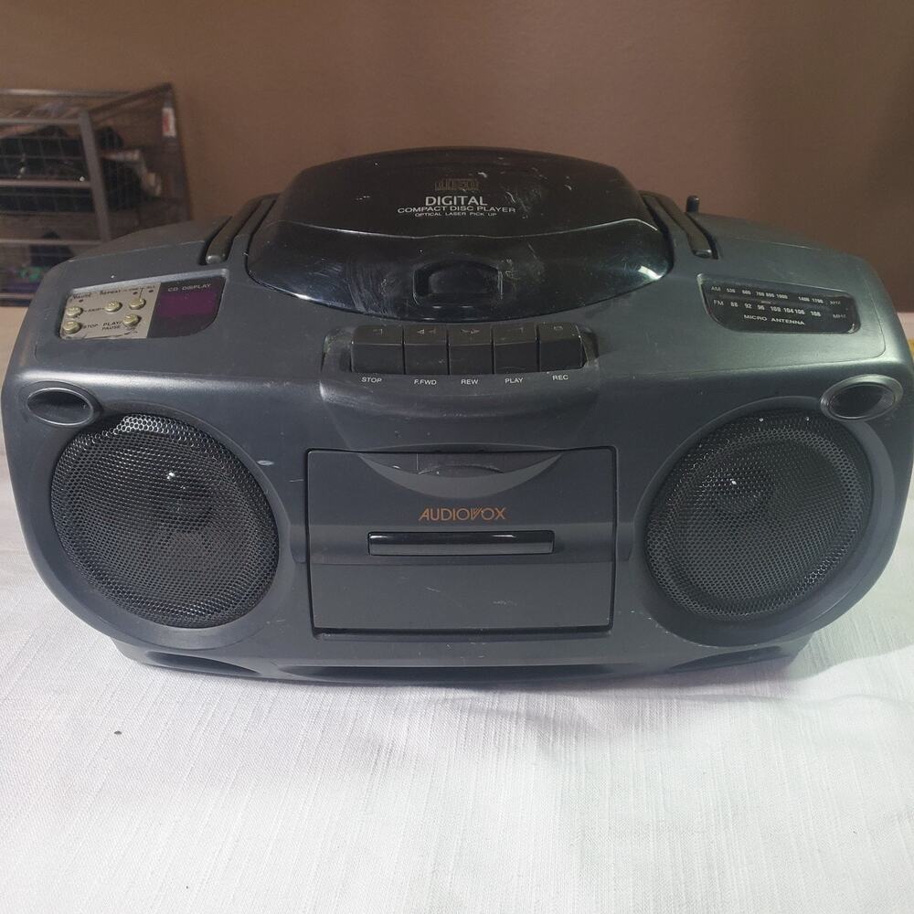 Audiovox Boombox Cassette and CD Player